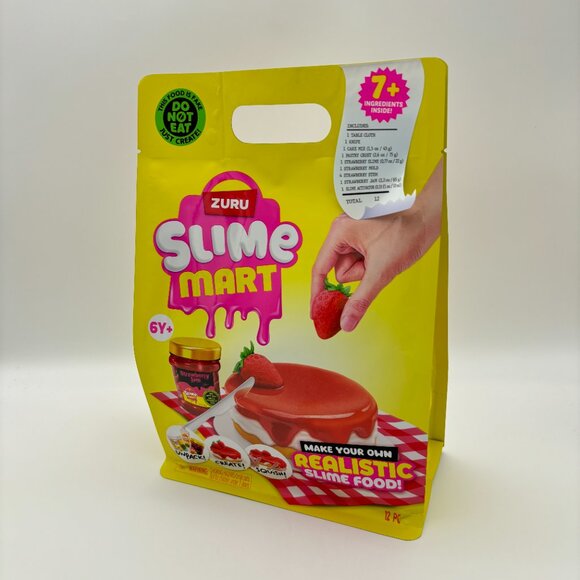 Slime Mart STRAWBERRY CHEESECAKE Pretend Play Food Themed DIY Slime Craft Toys - Picture 2 of 4